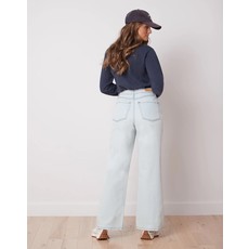 YOGA JEANS YOGA JEANS LILY WIDE LEG HIGH RISE DEEP SEA - Boutique Nomade