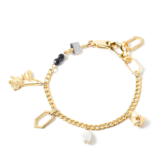 ANNE MARIE CHAGNON ANNE MARIE CHAGNON BRACELET BARBADE OR BRILLANT ET PERLE