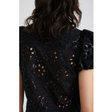 DESIGUAL DESIGUAL BLOUSE FILADELFIA BRODERIE ANGLAISE NOIR