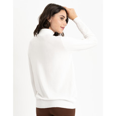 RENUAR RENUAR TRICOT LEGER COL HAUT CREME