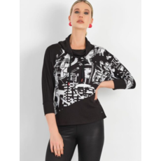 DOLCEZZA DOLCEZZA  PULLOVER NOIR ET BLANC