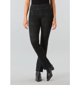 LISETTE SASHA QUINN PLAID 31'' STRAIGHT PANT CARCOAL