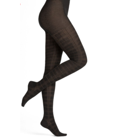 BLEU FORÊT BLEU FORET COLLANT COTON ECOSSAIS NOIR