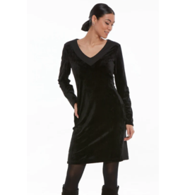 UNI ROBE ZOE VELOUR NOIR