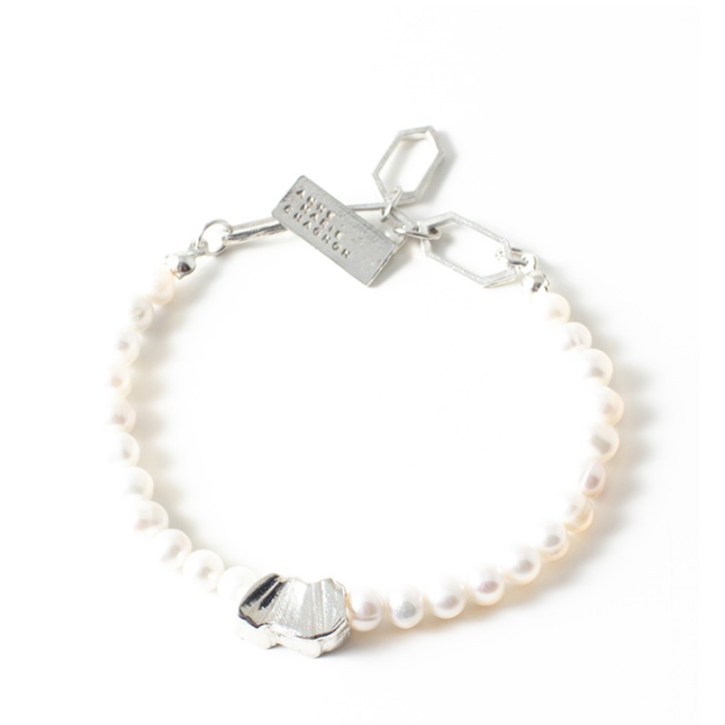 ANNE MARIE CHAGNON ANNE MARIE CHAGNON BRACELET FEROE ETAIN ET PERLE