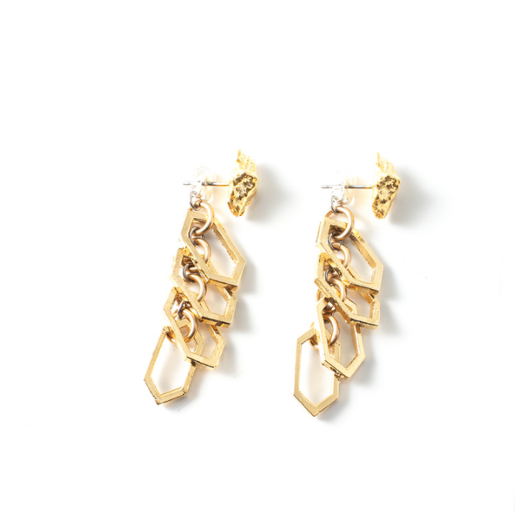 ANNE MARIE CHAGNON ANNE MARIE CHAGNON BOUCLES OREILLE PANAMA OR BRILLANT