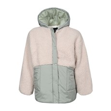 LOSAN MANTEAU EFFET MOUTON VERDE JADE MUESTRA