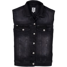 GARCIA GARCIA VEST SANS MANCHE NOIR EN JEANS