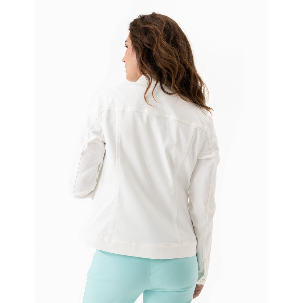 RENUAR RENUAR JACKET CREME BRODERIE FLEUR