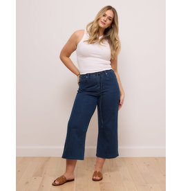 YOGA JEANS YOGA JEANS LILY WIDE LEG HIGH RISE DEEP SEA