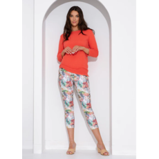 LISETTE THINNY CROP 25'' FLAMINGA PRINT MULTI TONE