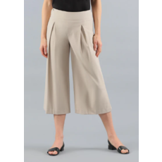 LISETTE KATHRYNE FABRIC 24'' CROPPED PALAZZO STONE