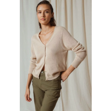 INDI AND COLD INDI AND COLD CHAQUETA CARDIGAN BEIGE