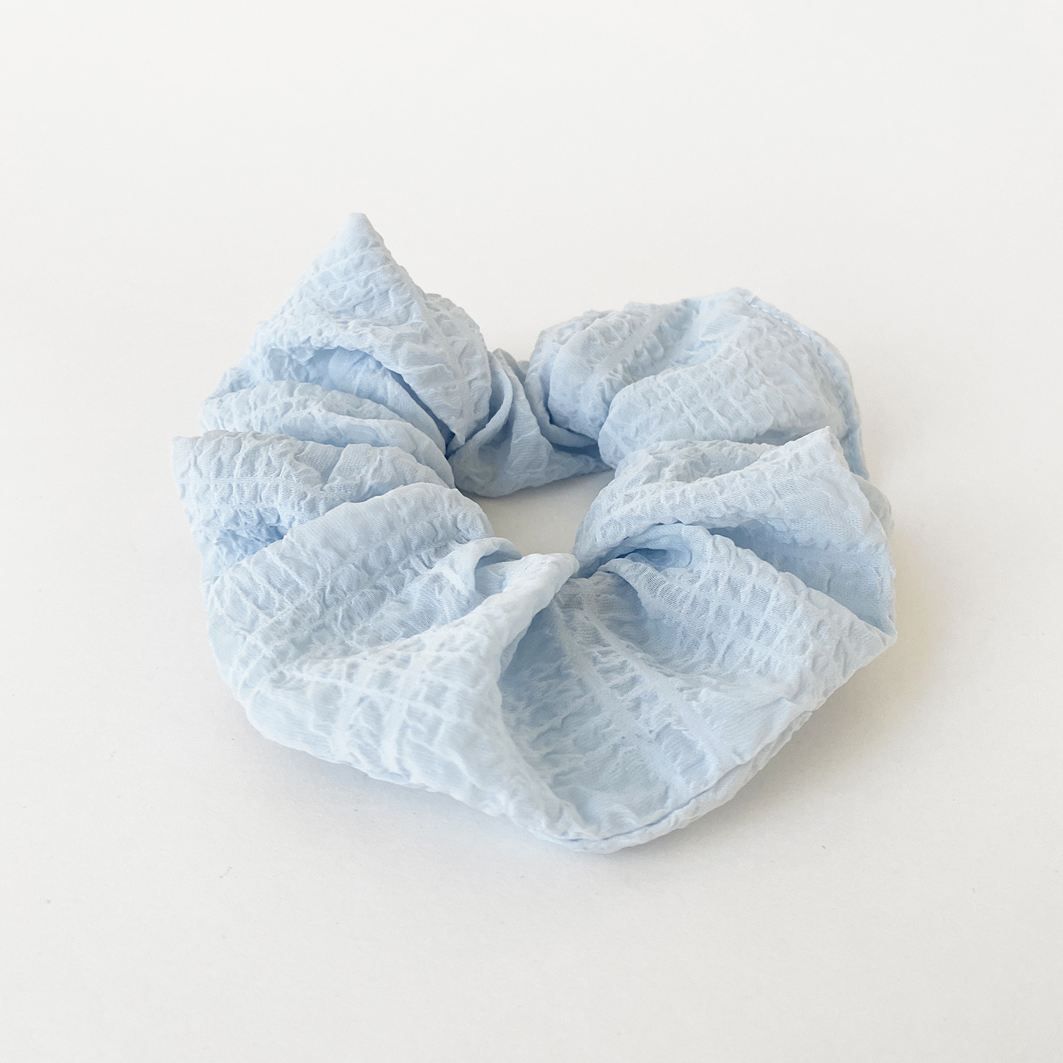 CARACOL CARACOL CHOUCHOU TEXTURE UNI BLEU PALE