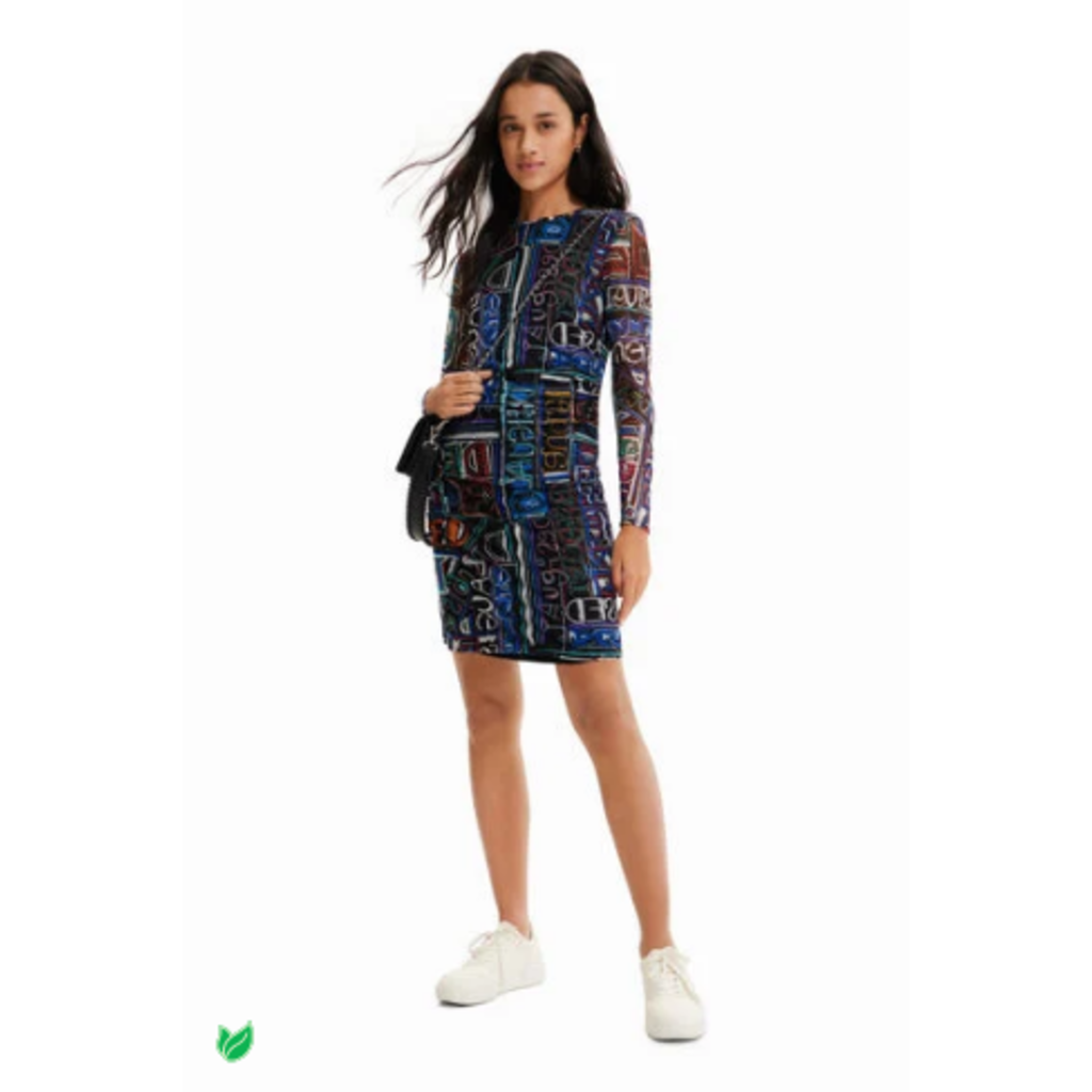 DESIGUAL DESIGUAL ROBE COURTE AJUSTEE TULLE NOIR