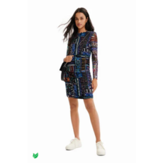 DESIGUAL DESIGUAL ROBE COURTE AJUSTEE TULLE NOIR