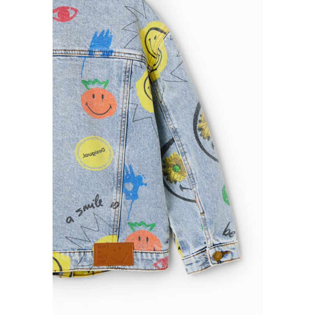 DESIGUAL DESIGUAL JACKET JEANS SMILEY