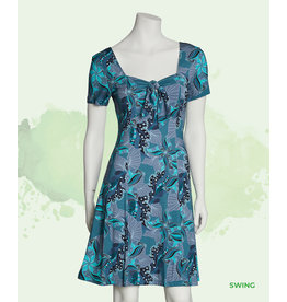 LUC FONTAINE ROBE SWING BLEU