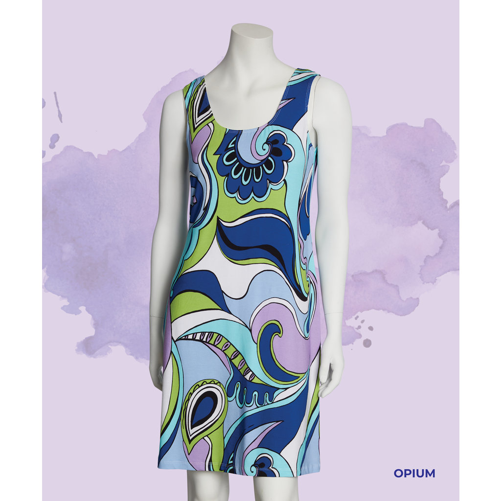 LUC FONTAINE ROBE OPIUM MAUVE