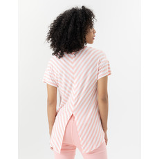 RENUAR RENUAR T SHIRT RAYURES FLAMINGO COMBO /ROSE