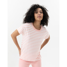 RENUAR RENUAR T SHIRT RAYURES FLAMINGO COMBO /ROSE