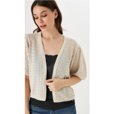 GARCIA GARCIA CARDIGAN CROCHET ALMOND/CREME