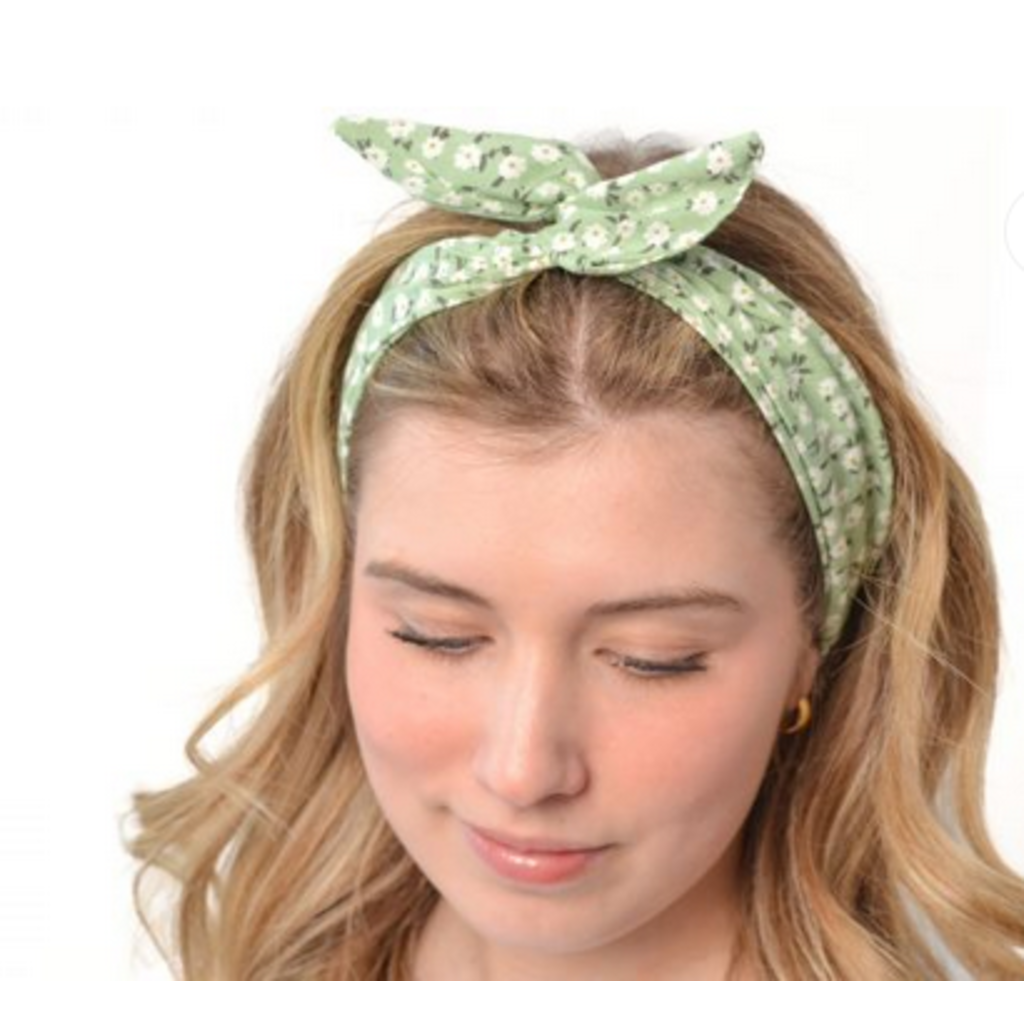 BALUCHON BANDEAUX TWIST TIGE TISSU RECYCLE KAKI