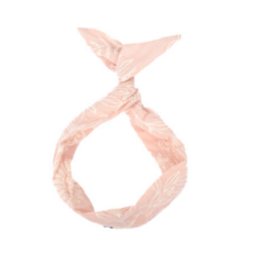 BALUCHON BANDEAUX TWIST TIGE BRODERIES ROSE