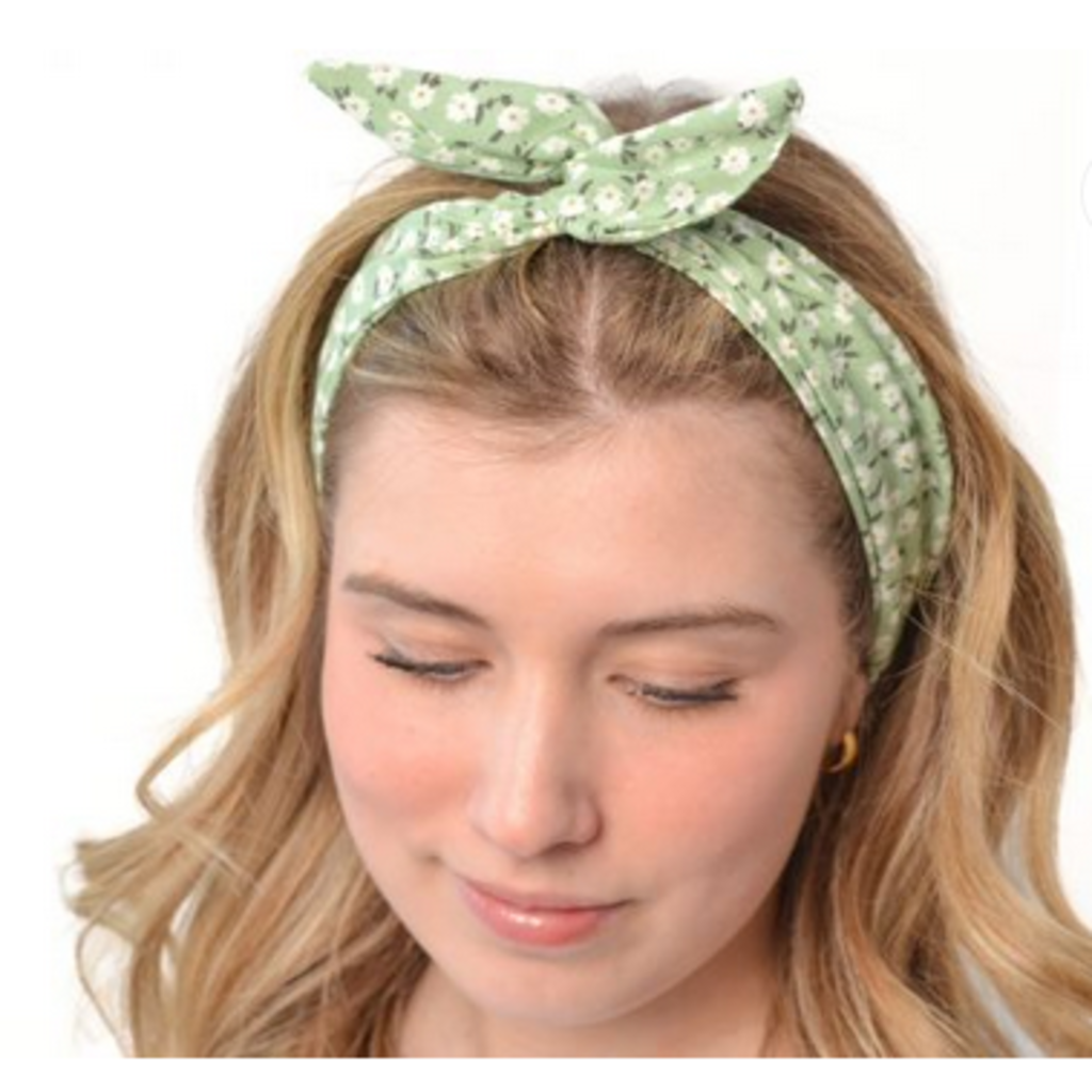 BALUCHON BANDEAUX TWIST TIGE BRODERIES ROSE