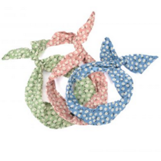 BALUCHON BANDEAUX TWIST TIGE MINI FLEUR BLEU