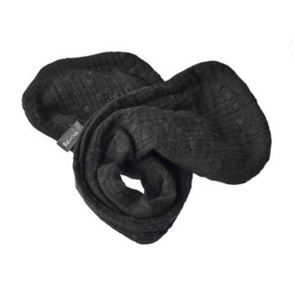 BALUCHON ACCESSOIRE A CHIGNON BRODERIE ANGLAISE NOIR