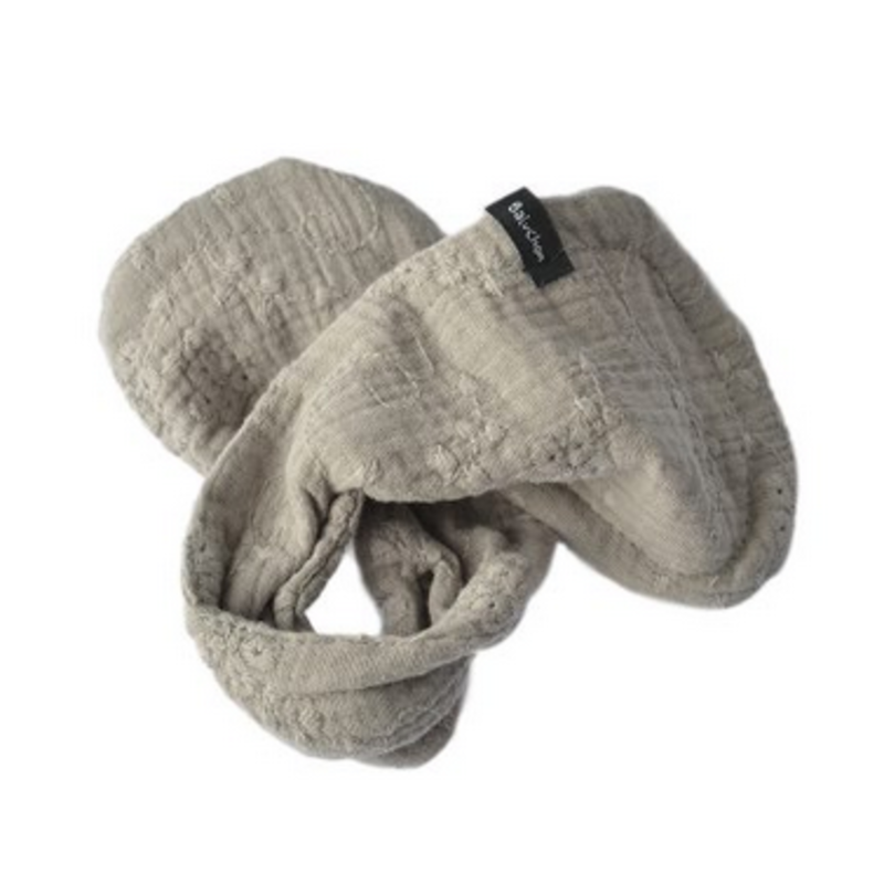 BALUCHON ACCESSOIRE A CHIGNON BRODERIE ANGLAISE GRIS