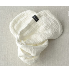 BALUCHON ACCESSOIRE A CHIGNON BRODERIE ANGLAISE BLANC