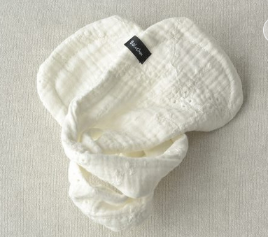 BALUCHON ACCESSOIRE A CHIGNON BRODERIE ANGLAISE BLANC