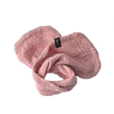 BALUCHON ACCESSOIRE A CHIGNON BRODERIE ANGLAISE ROSE