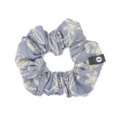 BALUCHON CHOUCHOU ELASTIQUE BRODERIES BLEU