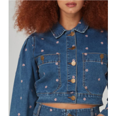 LOLA JEANS LOLA JEANS JACKET PARKER WATER FLOWER