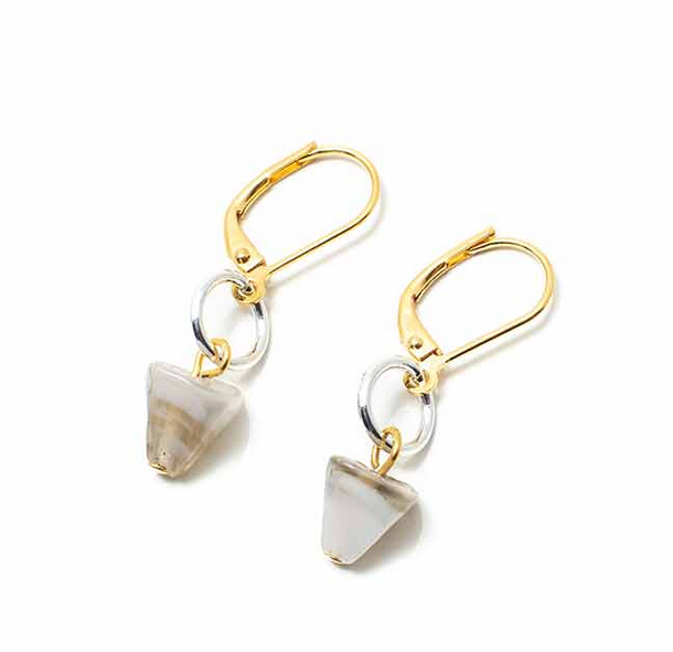 ANNE MARIE CHAGNON BOUCLES OREILLE BOBA BRUME