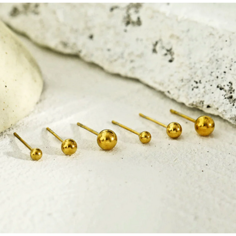 HACKNEY NINE HACKNEY NINE DESTINY 3 PAIR BALL STUD SET