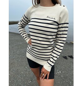 Nomade NOMADE TRICOT F STE LUCE LIGNE IVOIRE/MARINE