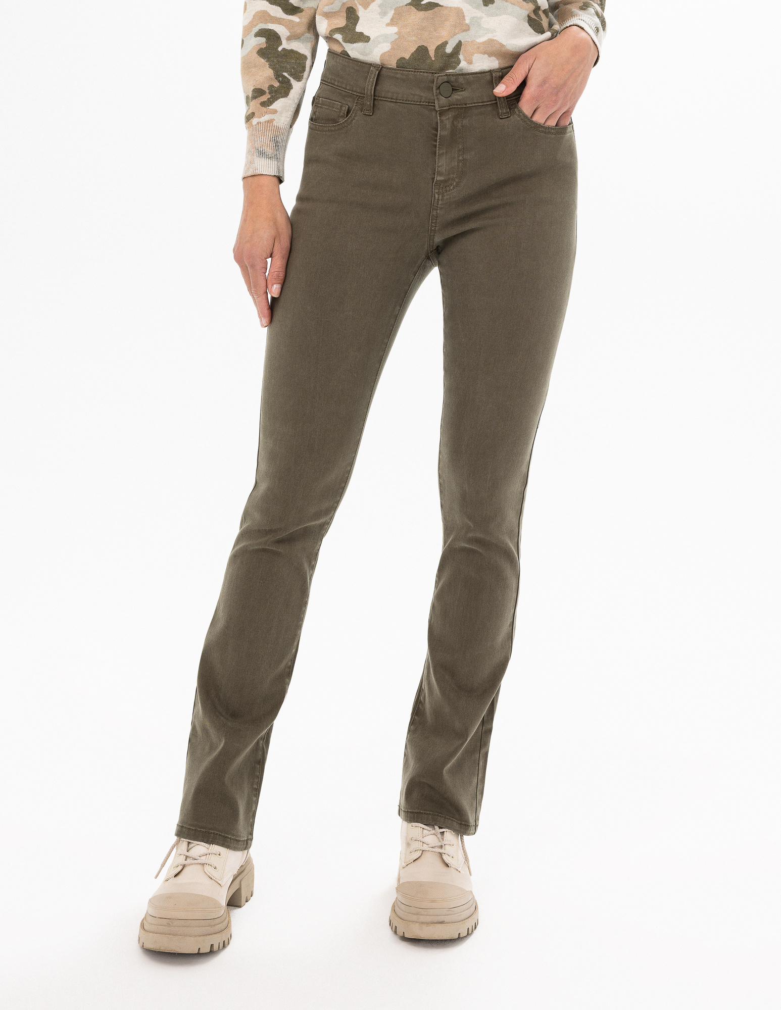 RENUAR PANTALON TENCEL JAMBE DROITE KAKI Boutique Nomade