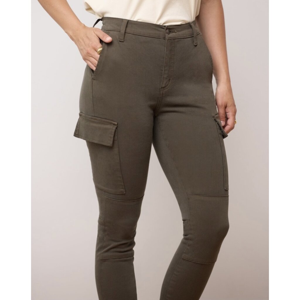 YOGA JEANS YOGA JEANS SKINNY CARGO CLASSIC 30'' FOREST