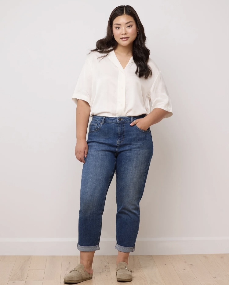 YOGA JEANS YOGA JEANS BOYFRIEND CLASSIC 28'' LONDON BLUE