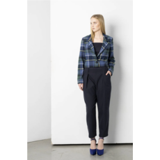 BODY BAG BODY BAG CROPPED JACKET VIVIENNE PLAID