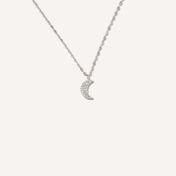 BOA COLLIER LUNA ARGENT VERITABLE