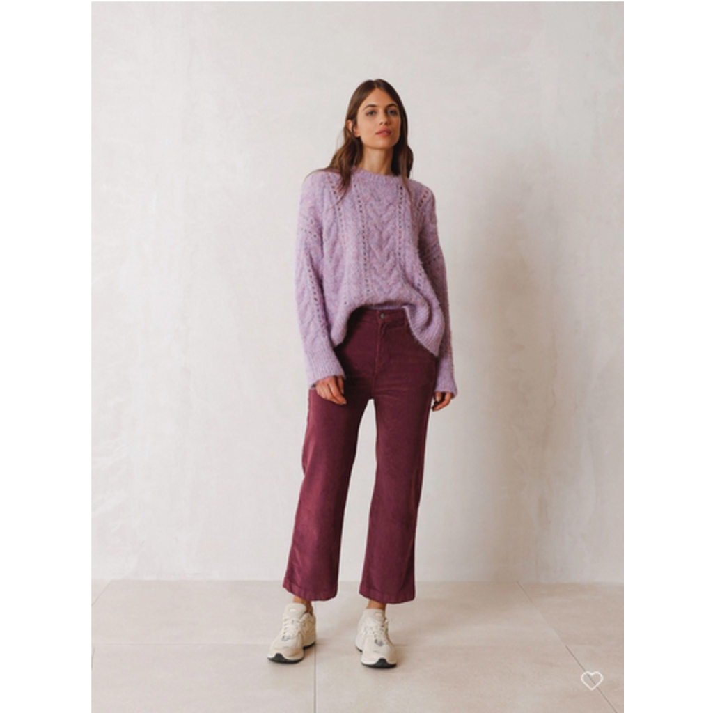 INDI AND COLD INDI AND COLD PANTALON GINA CORDUROY CIRUELA/PRUNE