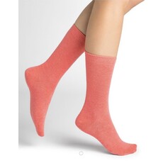 BLEU FORÊT BLEU FORET CHAUSSETTE CACHEMIRE 6095 UNIE ABRICOT