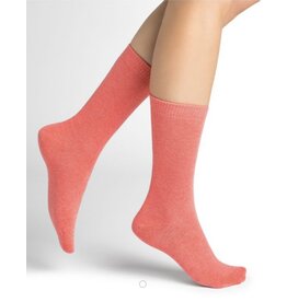 BLEU FORÊT BLEU FORET CHAUSSETTE CACHEMIRE 6095 UNIE ABRICOT