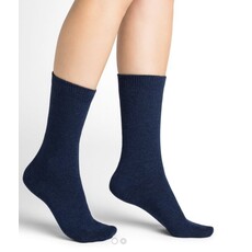 BLEU FORÊT BLEU FORET CHAUSSETTE CACHEMIRE UNIE 6095 AMIRAL