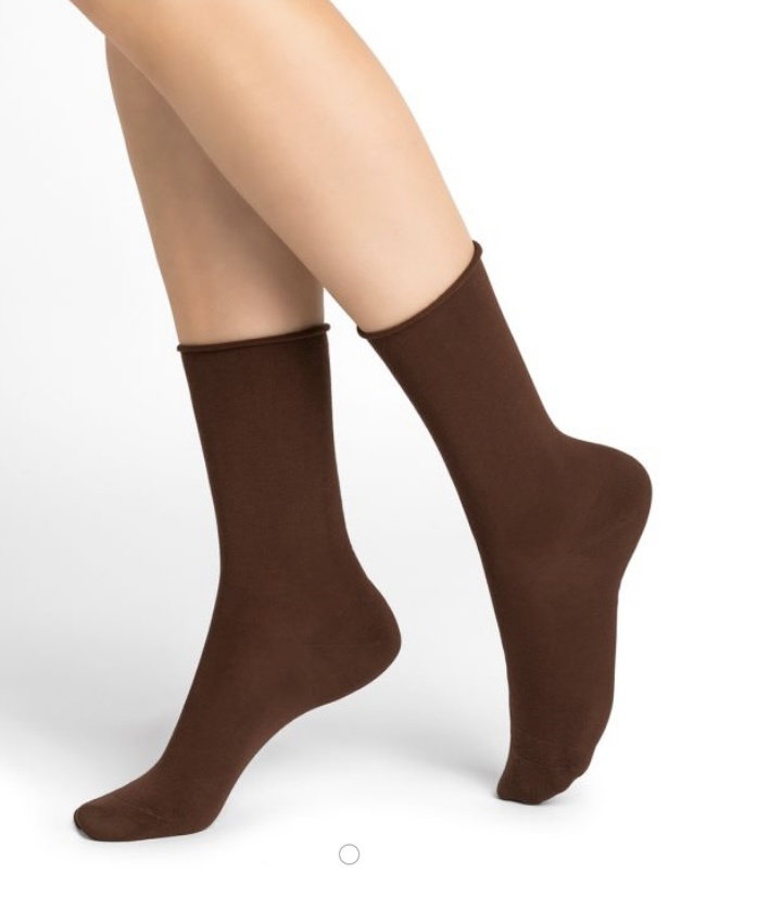 BLEU FORÊT BLEU FORET CHAUSSETTE VELOUTE 6594 GG9/CACAO